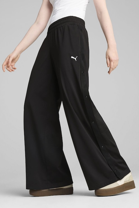 Puma, Панталон ESS с лого с капси встрани, Черен