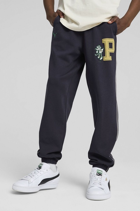 Puma, Pantaloni de trening relaxed-fit cu buzunare laterale, Albastru ultramarin