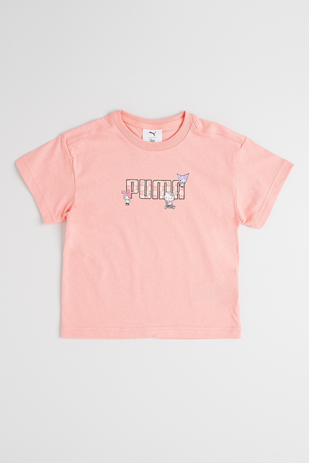 Puma, Tricou relaxed fit cu imprimeu Hello Kitty&Friends, Roz somon, 98 CM