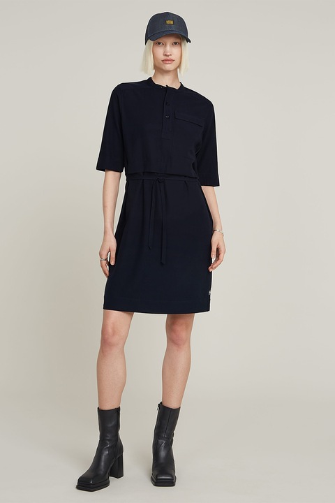 G-STAR, Egyenes fazonú rövid ruha, Sötétkék