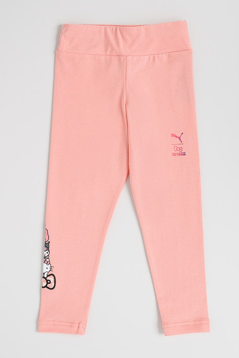 Puma, Colanti cu talie inalta Hello Kitty, Roz somon