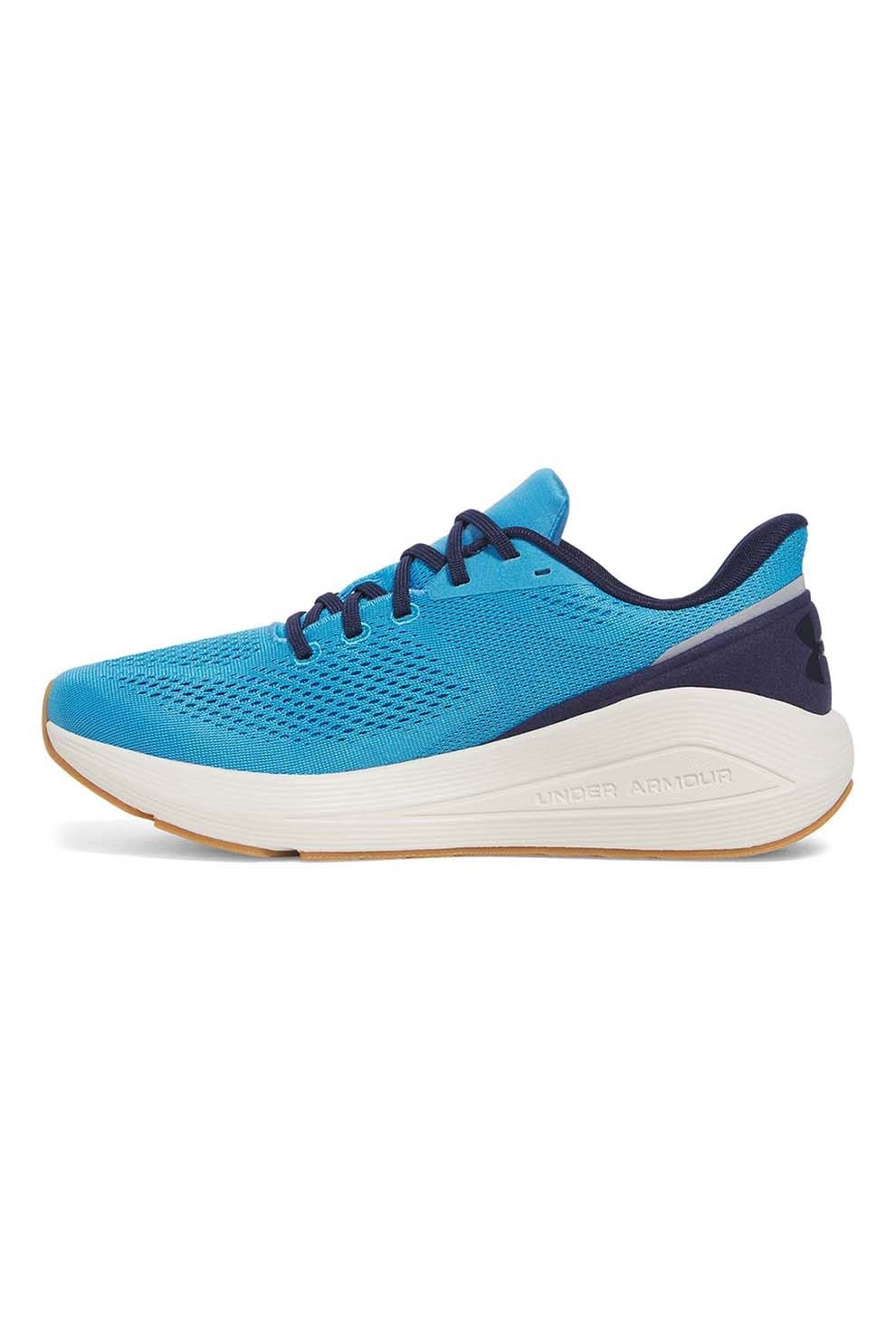 Under Armour, Pantofi pentru alergare Sonic 7, Alb, Albastru pastel, Bleumarin, 11