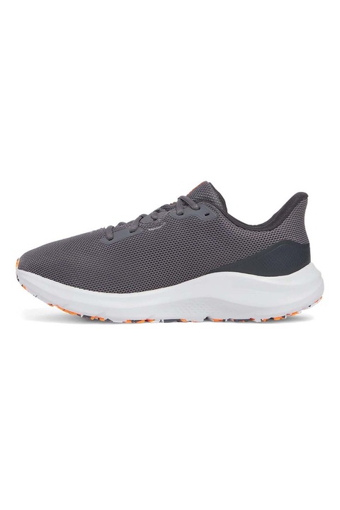 Under Armour, Pantofi Charged Pursuit 4 din plasa pentru alergare, Gri antracit
