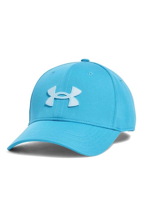 Under Armour, Sapca ajustabila cu logo brodat pentru fitness, Albastru glaciar