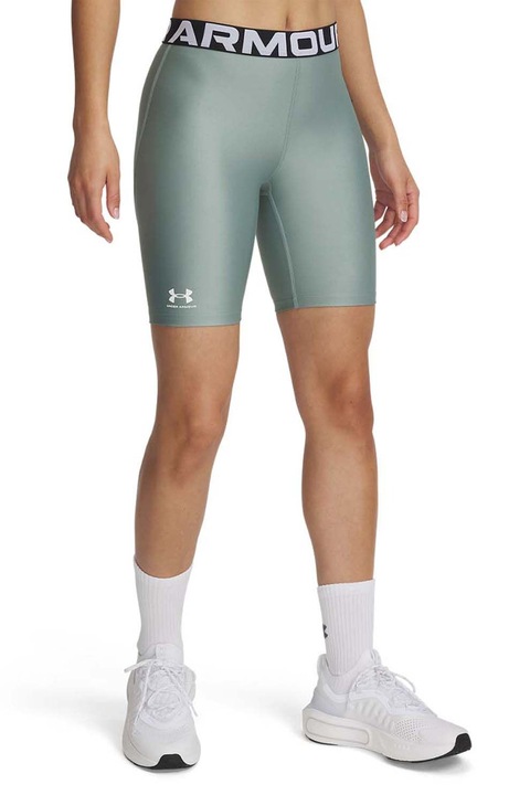 Under Armour, Къс фитнес клин Authentics с лого, Ментово зелено