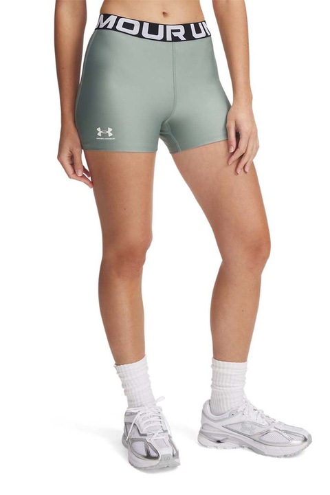 Under Armour, Colanti scurti pentru fitness Authentics, Verde menta