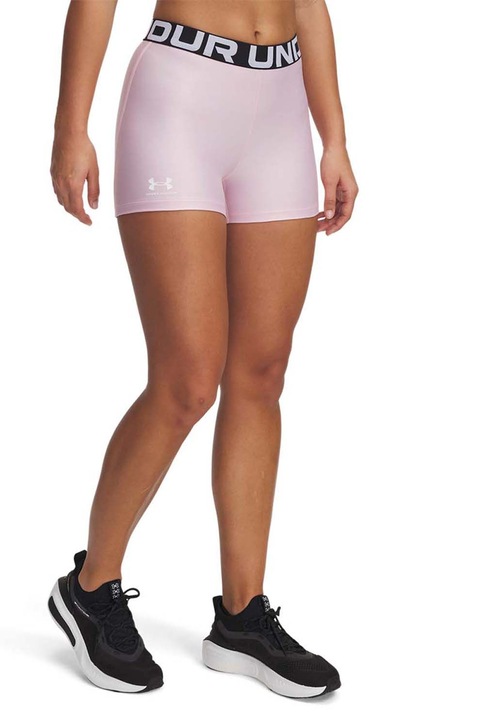Under Armour, Colanti scurti pentru fitness Authentics, Roz pal