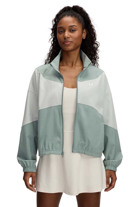 Under Armour, Cipzáros dzseki ejtett ujjakkal, Spárgazöld, S