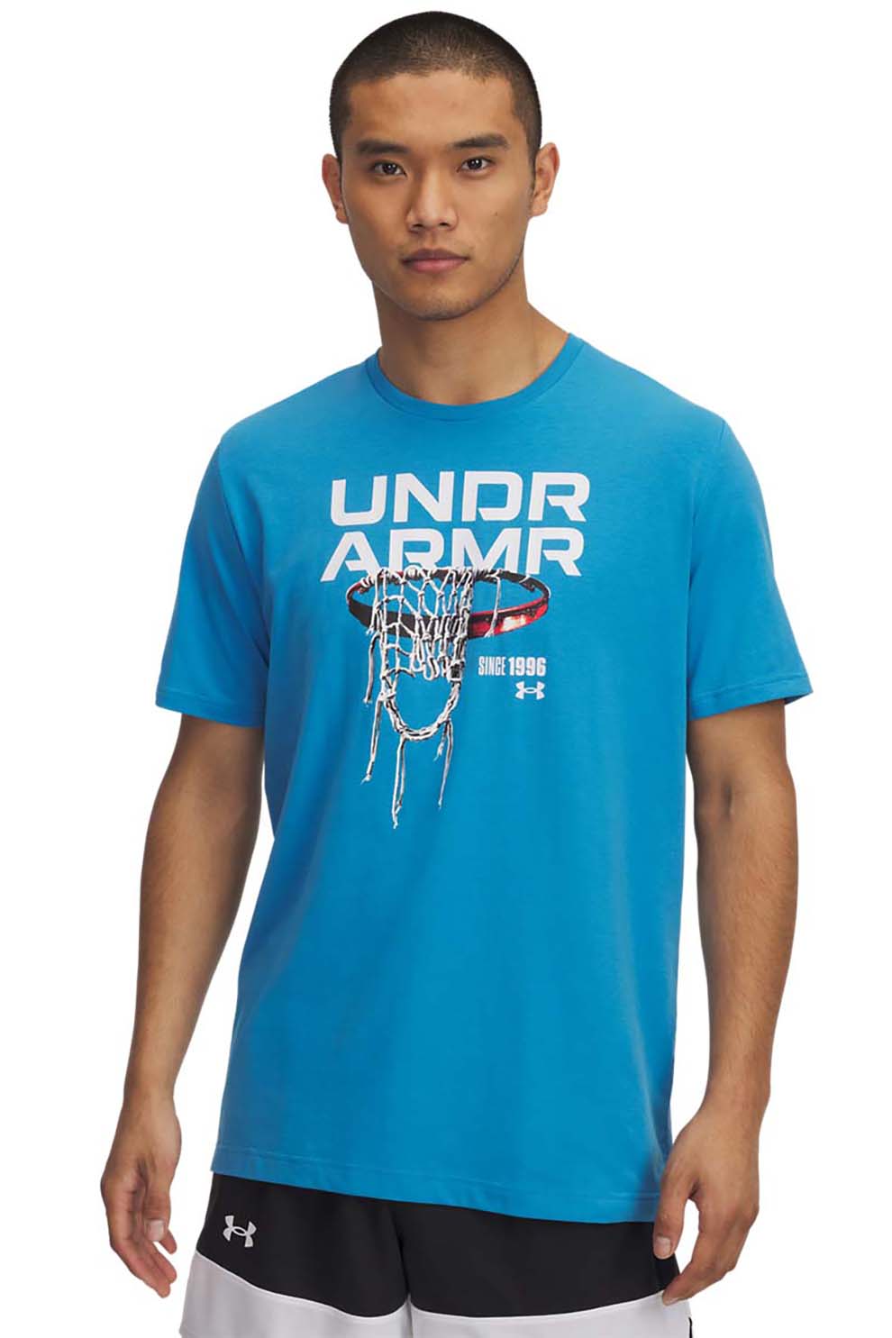 Under Armour, Tricou pentru baschet Hoops Summer Daze, Alb