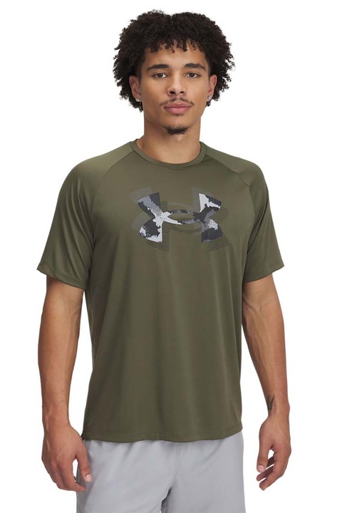 Under Armour, Tricou cu maneci raglan, pentru antrenament, Kaki