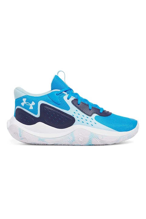 Under Armour, Pantofi mid-cut pentru baschet Jet '23, Albastru