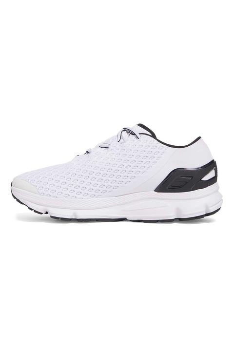 Under Armour, Pantofi sport cu logo UA Speedform Gemini, Alb, Negru, 7