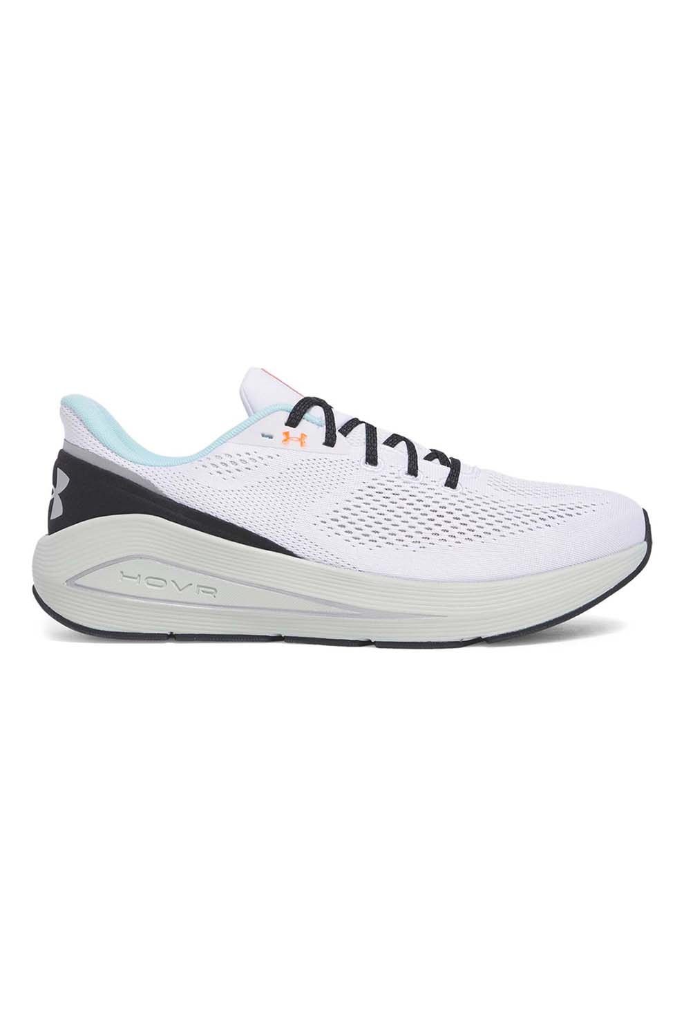 Under Armour, Pantofi pentru alergare Sonic 7, Negru, Alb murdar, 8