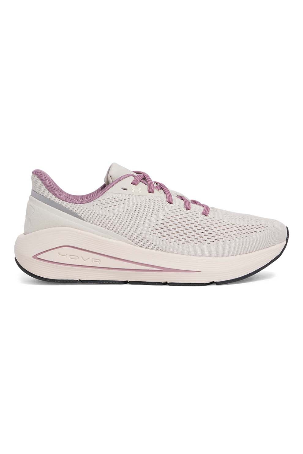 Under Armour, Sonic 7, Pantofi din material textil pentru alergare, Alb murdar, Roz prafuit, 7