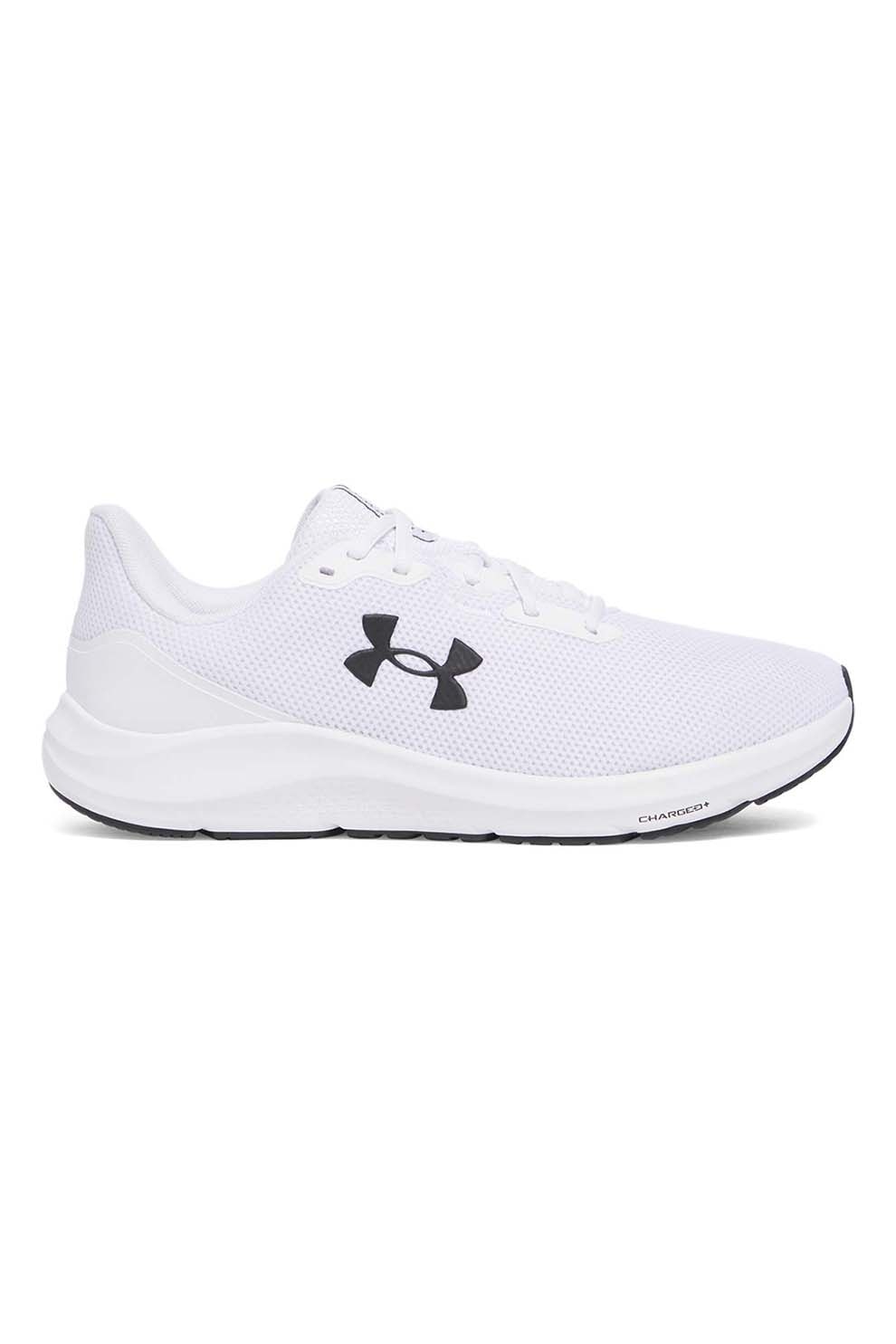 Under Armour, Pantofi din plasa, pentru alergare Charged Pursuit 4, Alb, 10