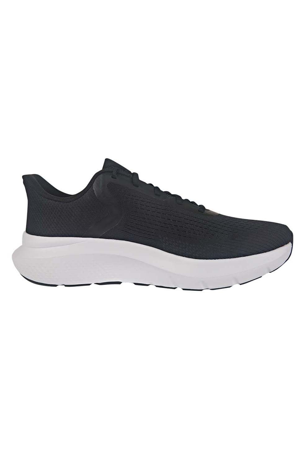 Under Armour, Charged Rogue 5, Pantofi cu garnituri sintetice, pentru alergare, Alb, Negru stins, 9.5