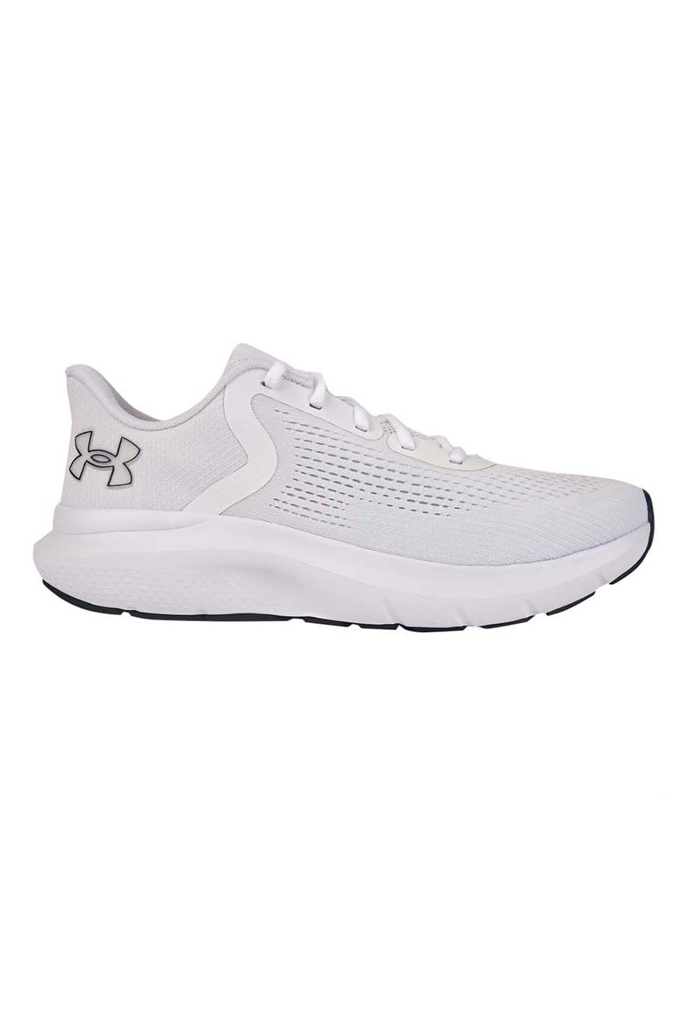 Under Armour, Charged Rogue 5, Pantofi cu garnituri sintetice, pentru alergare, Gri deschis, Alb murdar, 8