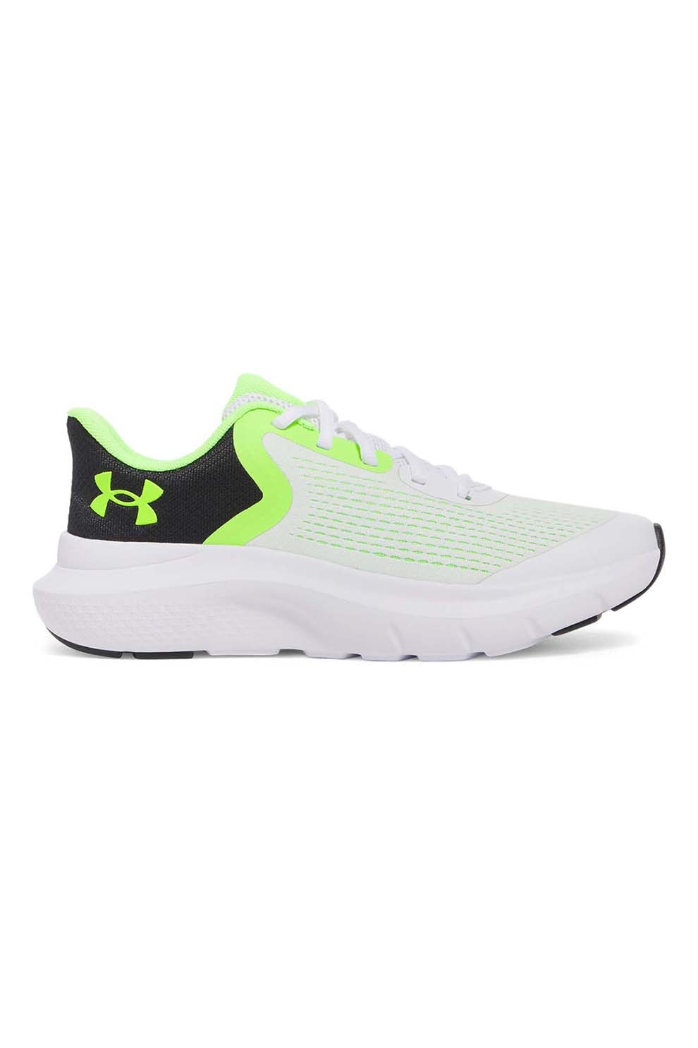 Under Armour, Pantofi pentru alergare BGS Rogue 5, Alb, Verde neon, 39 EU