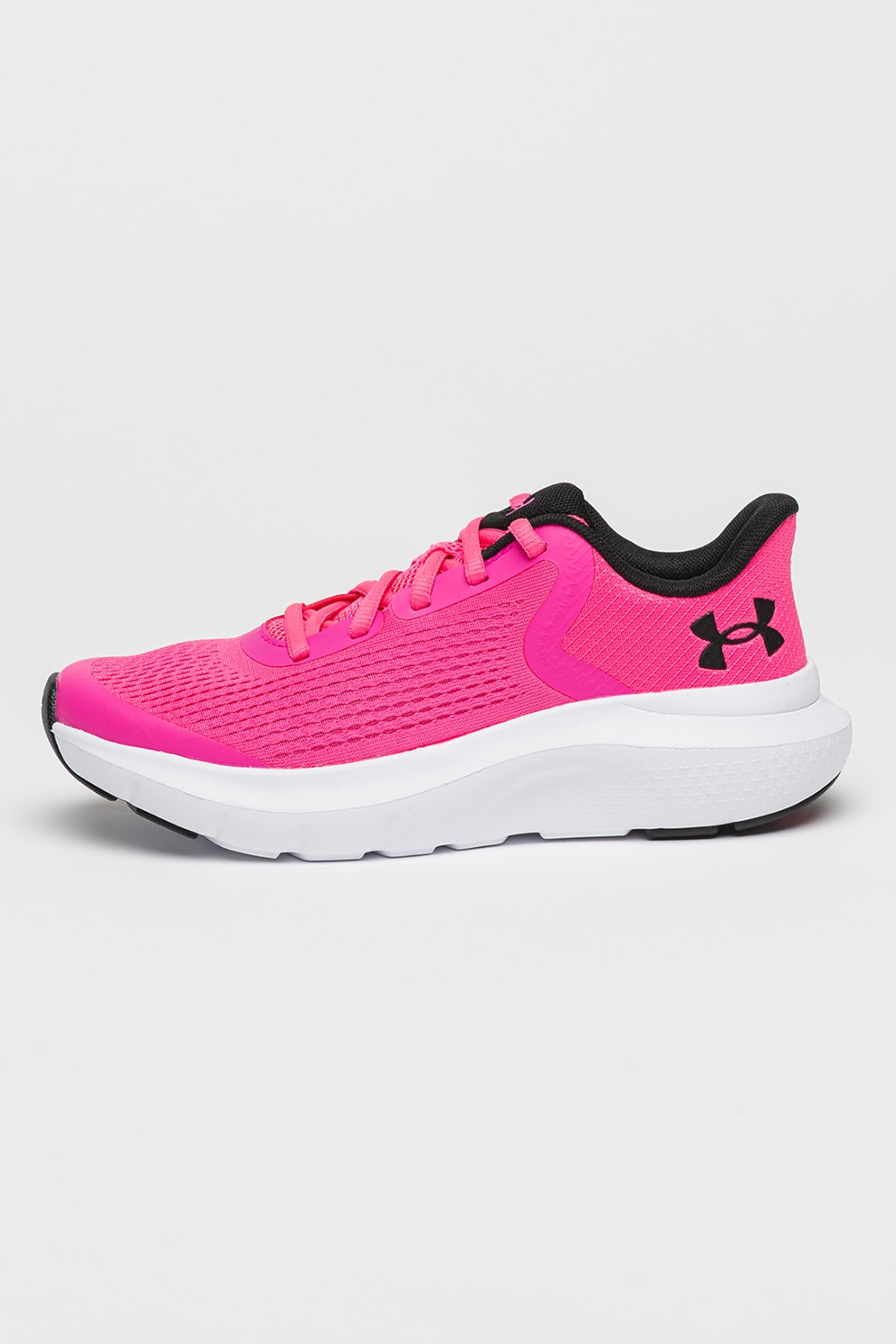 Under Armour, GGS Rogue 5, Pantofi cu garnituri din material sintetic, pentru alergare, Negru, Roz neon, 39 EU