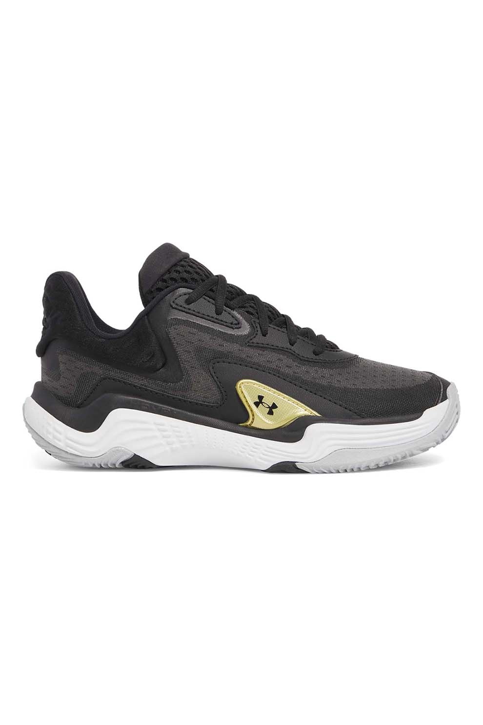 Under Armour, Pantofi pentru baschet Spawn 7, Negru stins, 8.5