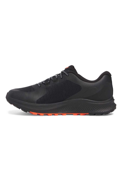 Under Armour, Pantofi Charged Bandit 3 pentru alergare pe teren accidentat, Portocaliu, Negru stins, 8.5