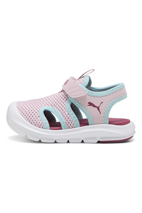 Puma, Спортни обувки Fun Racer от мрежа, Пастелнорозов/Ледено синьо