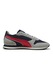 Puma, Pantofi sport St Miller de piele intoarsa si plasa, Rosu, Gri inchis, Bleumarin, 8.5