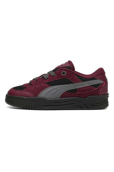 Puma, Pantofi sport unisex 180 New Pack, Negru/Rosu inchis