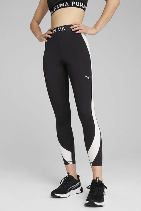 Puma, Strong crop sportleggings, Fehér/Fekete