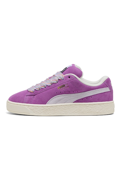 Puma, Logós nyersbőr sneaker, Fukszia