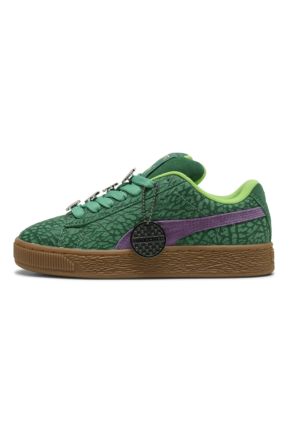 Puma, Pantofi sport cu Teenage Mutant Ninja Turtles, Verde, 36 EU