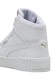 Puma, Pantofi sport mid-high din piele Carinna 3.0, Auriu/Alb optic