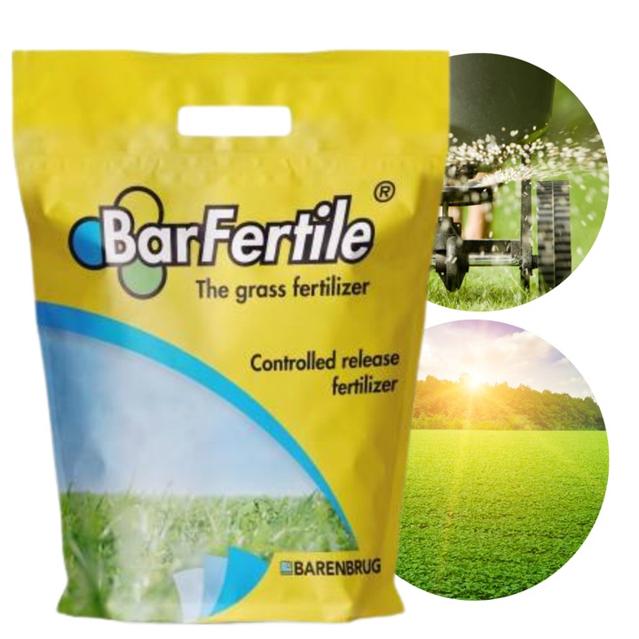 Ingrasamant pentru iarba BarFertile Wiosenny Start 5kg, 25-5-15+2MgO, control eliberare, granule 1-3mm