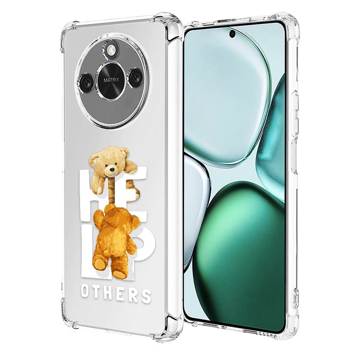 Противоударно покритие за honor x9c smart, airbag pro, clear, help other