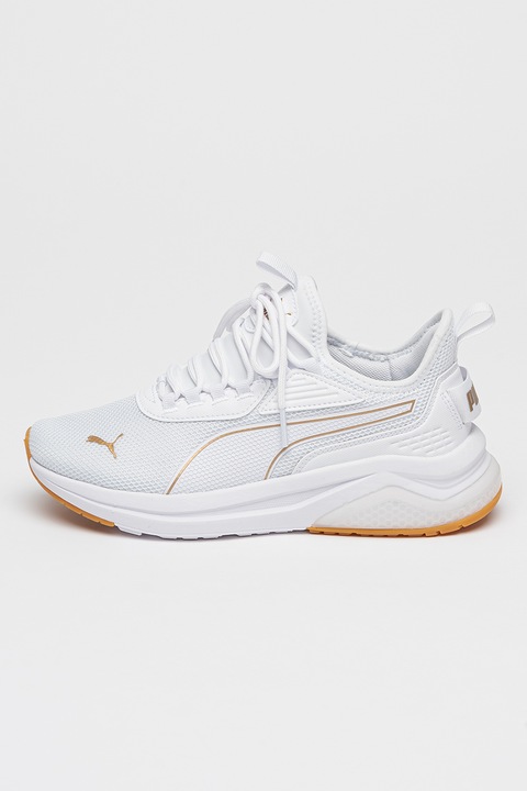 Puma, Спортни обувки Amplifier с мрежа, Бял/Златист