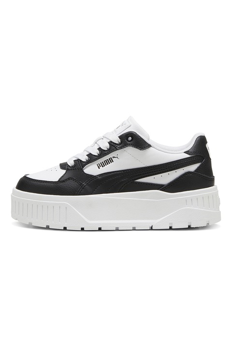 Puma, Karmen II sneaker bőrrészletekkel, Fehér/Fekete