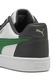 Puma, Pantofi sport Caven 2.0 de piele ecologica, Alb, Verde, Gri antracit, 38.5 EU