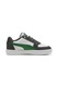 Puma, Pantofi sport Caven 2.0 de piele ecologica, Alb, Verde, Gri antracit, 38.5 EU