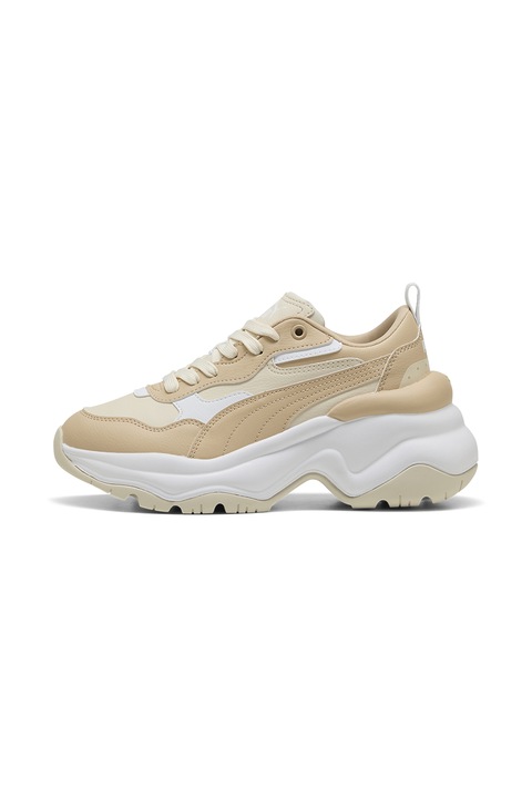 Puma, Спортни обувки Cilia с полускосена подметка, Бежов