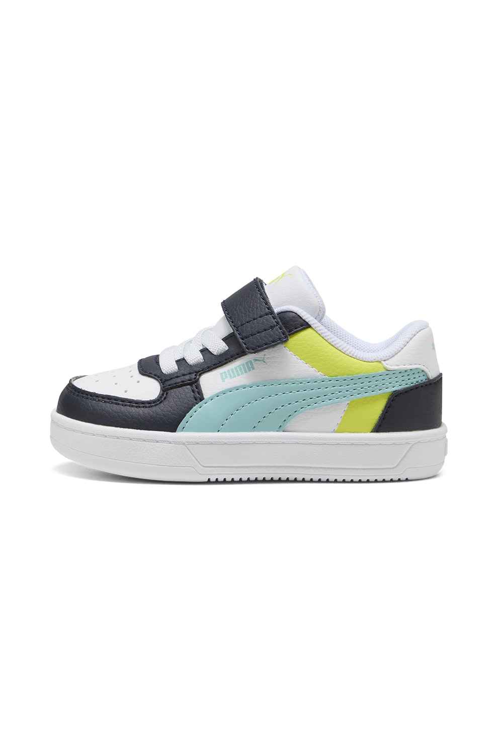 Puma, Pantofi sport Caven 2.0 cu velcro si model colorblock, Multicolor, 21 EU