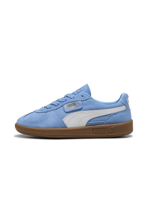 Puma, Palermo nyersbőr sneaker, Fehér/Jégkék