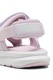 Puma, Sandale cu velcro Evolve, Alb, Roz, 33 EU