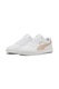 Puma, Pantofi sport Caven 2.0 de piele ecologica, Alb, Piersica, 5.5