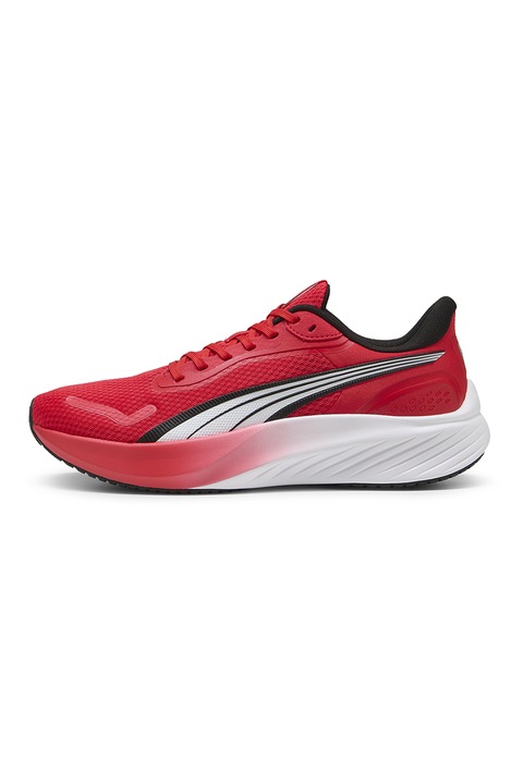Puma, Textil futócipő, Piros/Fekete/Fehér