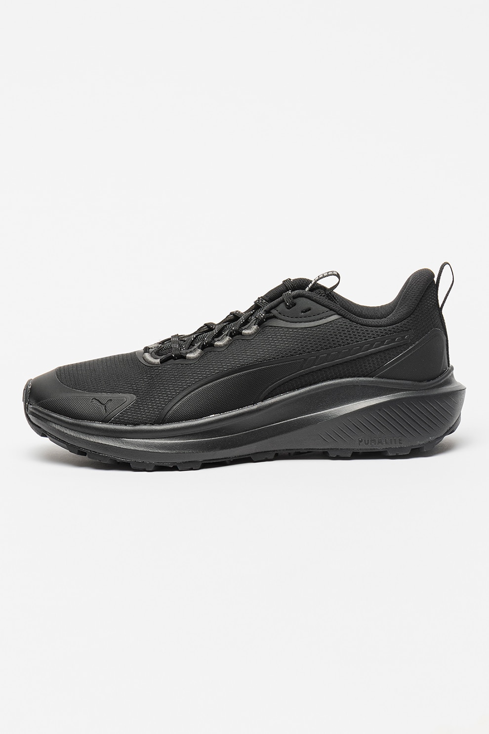 Puma, Pantofi Skyrocket Lite din material textil pentru alergare trail, Negru, 8