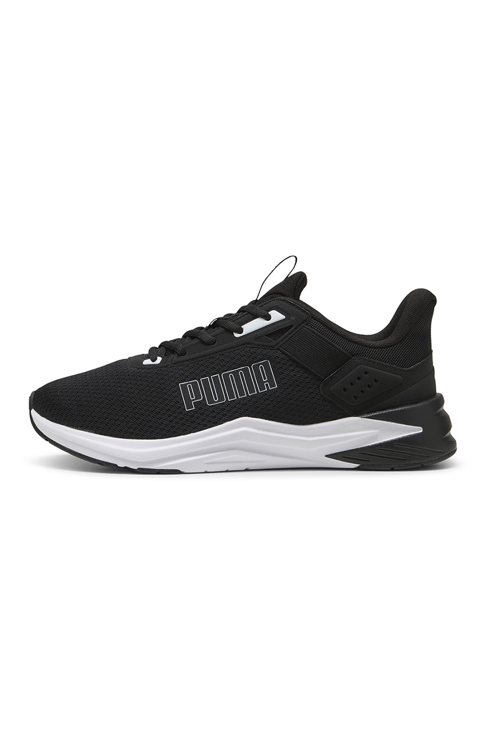 Puma, Pantofi de plasa, pentru alergare FTR Wave, Negru, Alb optic, 11