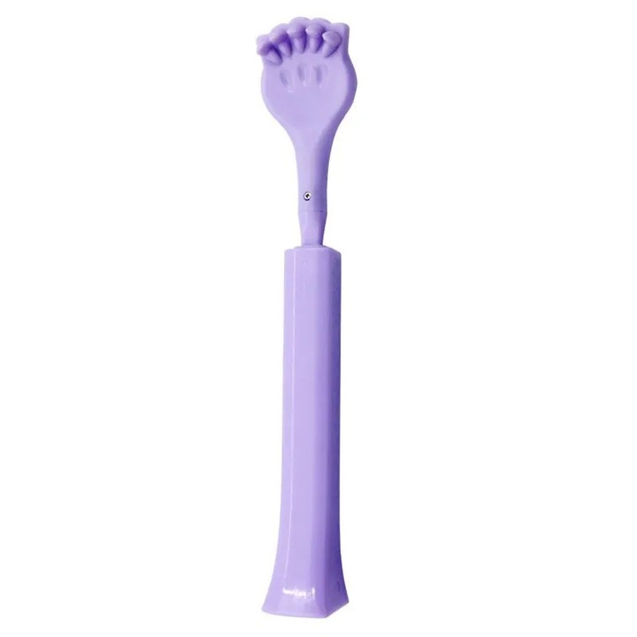 Dispozitiv de scarpinat extensibil, violet, 23x45cm, pentru spate, talie, brate si picioare