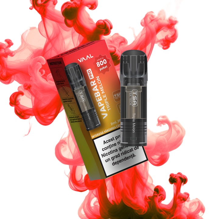 Cartus Vapebar PRO 800 pufuri 20mg - Triple Melon