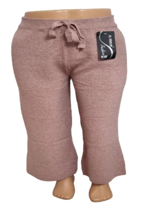 Rózsaszín női nadrág puha és rugalmas anyaggal, xl-es méret