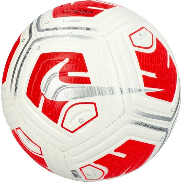 Minge fotbal Nike Strike 24 Team 290, alb/rosu, marimea 5